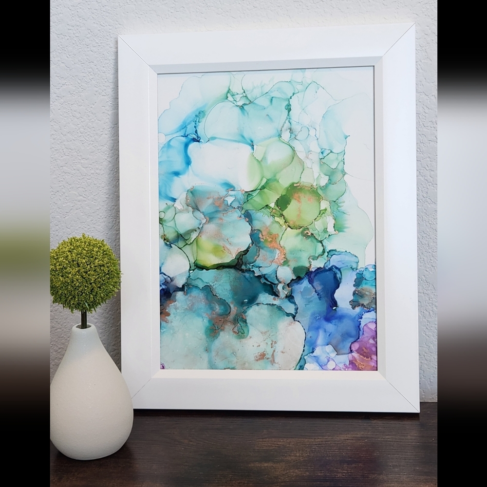 Abstract Alcohol Ink Painting